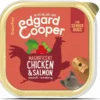 11x Edgard & Cooper Kuipje Vers Vlees Senior Hondenvoer Kip - Zalm 150 Gr