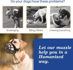 Nobleza Muilkorf Hond - Snuitomtrek 33 - Maat L - Zwart -Hondenartikelen Winkel 1200x1147 15