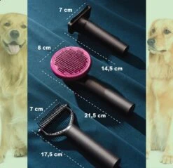 Hondenborstel Set 3 In 1 - Hondenkam - Borstelset - Klittenkam Hond - Ondervacht Kam - Furminator - Slickerborstel - Kattenkam - Verwijderd Klitten En Voorkomt Haaruitval -Hondenartikelen Winkel 1200x1159 34