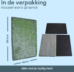 Merkloos Gtrise Hondentoilet Met 2 Matten - Out/Indoor - Zindelijkheidstraining Ebook - Dieren Wc -Hondenartikelen Winkel 1200x1162 19