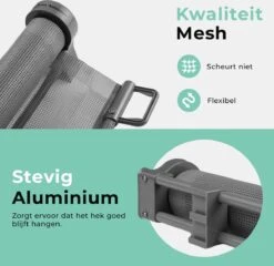 Château Animaux® - Tot 180cm Breed Traphekje Oprolbaar Hond - Stijlvolle Oplossing - Dieren Hek - Honden Hek -Hondenartikelen Winkel 1200x1165 16