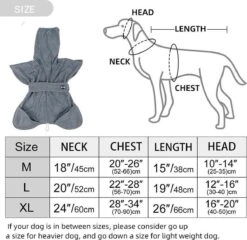 Super Absorberende Honden Badjas Grijs Maat L -Hondenartikelen Winkel 1200x1166 15