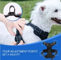Nobleza 42ZHX - Hondenharnas - Hondentuigje - Anti Trek - M - Zwart -Hondenartikelen Winkel 1200x1166 20