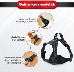 Purrr Fect Hondentuigje - Anti-Trek Tuig - Hondenharnas - Y Tuig Hond - Waterproof - Reflecterend - Verstelbaar - Maat L -Hondenartikelen Winkel 1200x1167 41