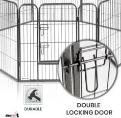 MaxxPet Puppyren - Hondenbench - Hondenren- Puppyren Met 8 Kennelpanelen - Staal -80 X 80 Cm Ø 210 Cm 14 MaxxPet Puppyren - Hondenbench - Hondenren- Puppyren Met 8 Kennelpanelen - Staal -80 X 80 Cm Ø 210 Cm -Hondenartikelen Winkel 1200x1172 15