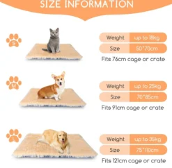 Nobleza Fluffy Benchkussen - Dierenkussen - Hondenkussen - Kattenkussen - Benchmat - Dierenmat - Hondenmat - Kattenmat - Crème - Maat L -Hondenartikelen Winkel 1200x1174 16