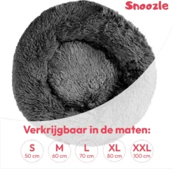 Snoozle Hondenmand - Zacht En Luxe Hondenkussen - Wasbaar - Fluffy - Hondenmanden - 80cm - Grijs -Hondenartikelen Winkel 1200x1178 4