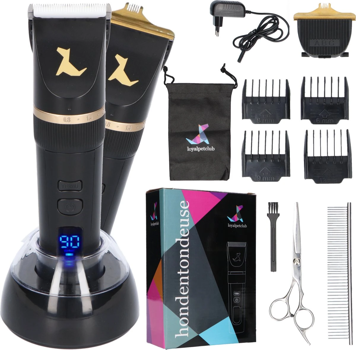 Loyalpetclub® Professionele 2-in-1 Hondentondeuse Voor Dikke Vacht – Draadloze Honden Tondeuse & Hondentrimmer – Stille Tondeuse Katten & Honden Trimset - Inclusief Opbergtasje 1 Loyalpetclub® Professionele 2-in-1 Hondentondeuse Voor Dikke Vacht – Draadloze Honden Tondeuse & Hondentrimmer – Stille Tondeuse Katten & Honden Trimset - Inclusief Opbergtasje