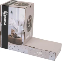 District 70 MAZE 3-in-1 Opvouwbare Kartonnen Kattenmand - Inclusief Catnip Balletje - Voor Slapen, Spelen En Krabben! -Hondenartikelen Winkel 1200x1180 5