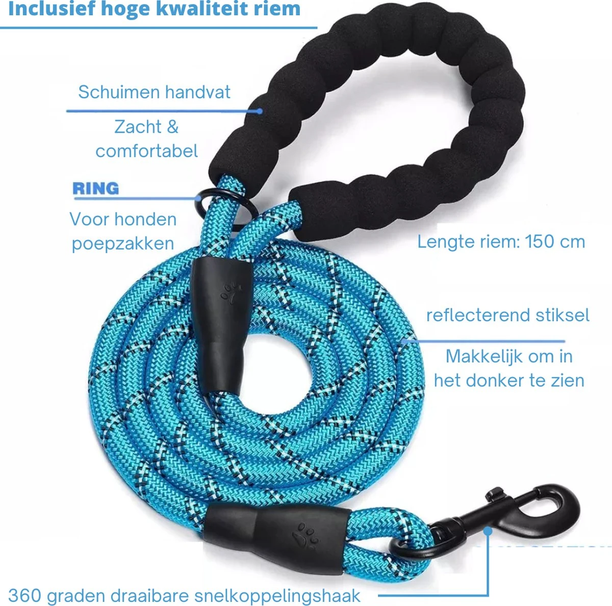 Hondenharnas – Inclusief Hondenriem – Reflecterend – Hondentuig – Hondenriem – Y Tuig Hond - Anti Trek Tuig - Zwart – Maat M 5 Hondenharnas – Inclusief Hondenriem – Reflecterend – Hondentuig – Hondenriem – Y Tuig Hond - Anti Trek Tuig - Zwart – Maat M - Afbeelding 5