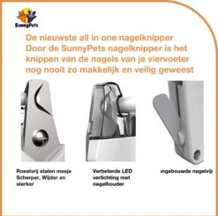 SunnyPets - Professionele Dieren Nagelknipper - Wit - Met LED En Vijl - Hond - Kat - Geschikt Voor Alle - Nageltang -Hondenartikelen Winkel 1200x1190 22
