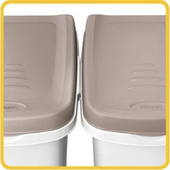 Stefanplast Voerton 25 Liter Wit / Bruin Voor Circa 10 Kg. Hondenvoer -Hondenartikelen Winkel 1200x1196 3