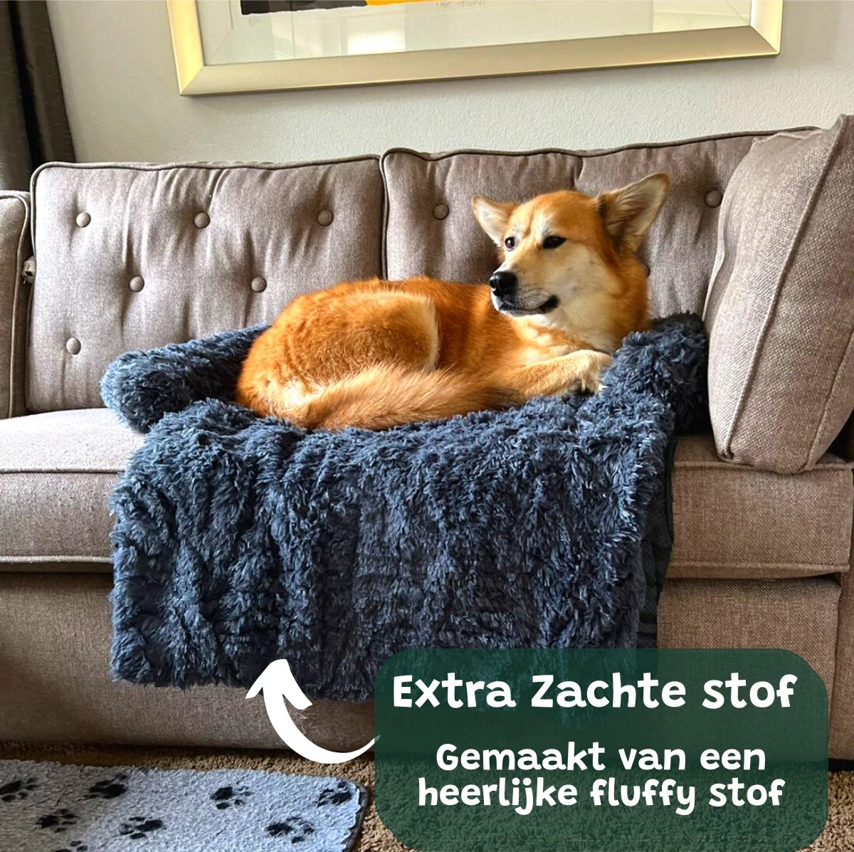 Premium Hondendeken Bank - Hondenkussens - Hondenmand Bank - Hondendeken Voor Op De Bank - Bankbeschermer - Donkergrijs 4 Premium Hondendeken Bank - Hondenkussens - Hondenmand Bank - Hondendeken Voor Op De Bank - Bankbeschermer - Donkergrijs - Afbeelding 4