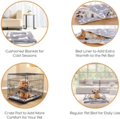 Nobleza Benchkussen - Dierenkussen - Hondenkussen - Kattenkussen - Benchmat - Dierenmat - Hondenmat - Kattenmat - Grijs - Maat S -Hondenartikelen Winkel 1200x1197 12