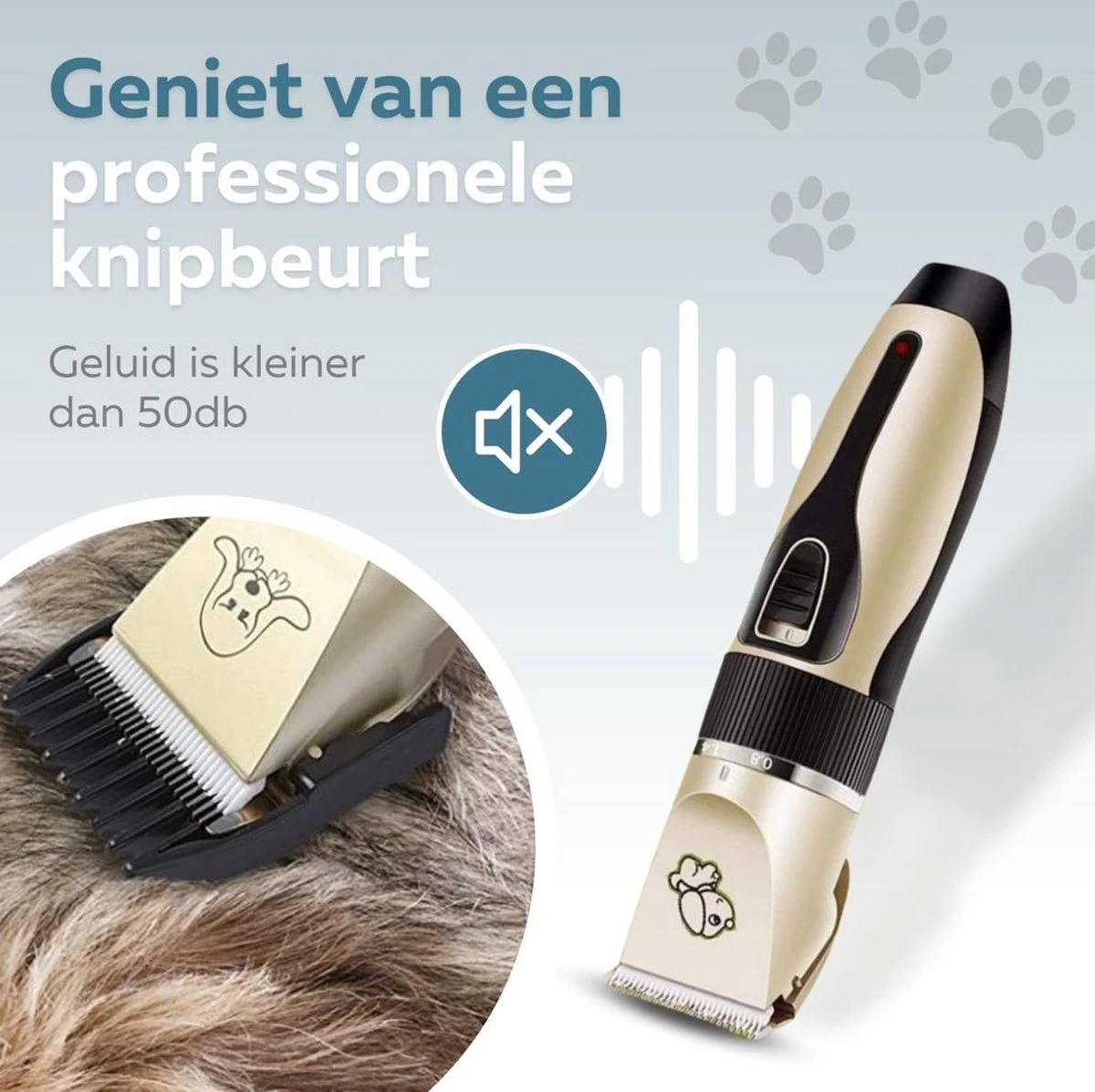 BYER Professionele Dieren Tondeuse Set - Voor Huisdieren Katten & Honden - Draadloos - Oplaadbare Pet Trimmer - Dog Tondeuze Clipper - 5 Standen & Vier Opzetkammen - Low Noise 2 BYER Professionele Dieren Tondeuse Set - Voor Huisdieren Katten & Honden - Draadloos - Oplaadbare Pet Trimmer - Dog Tondeuze Clipper - 5 Standen & Vier Opzetkammen - Low Noise - Afbeelding 2