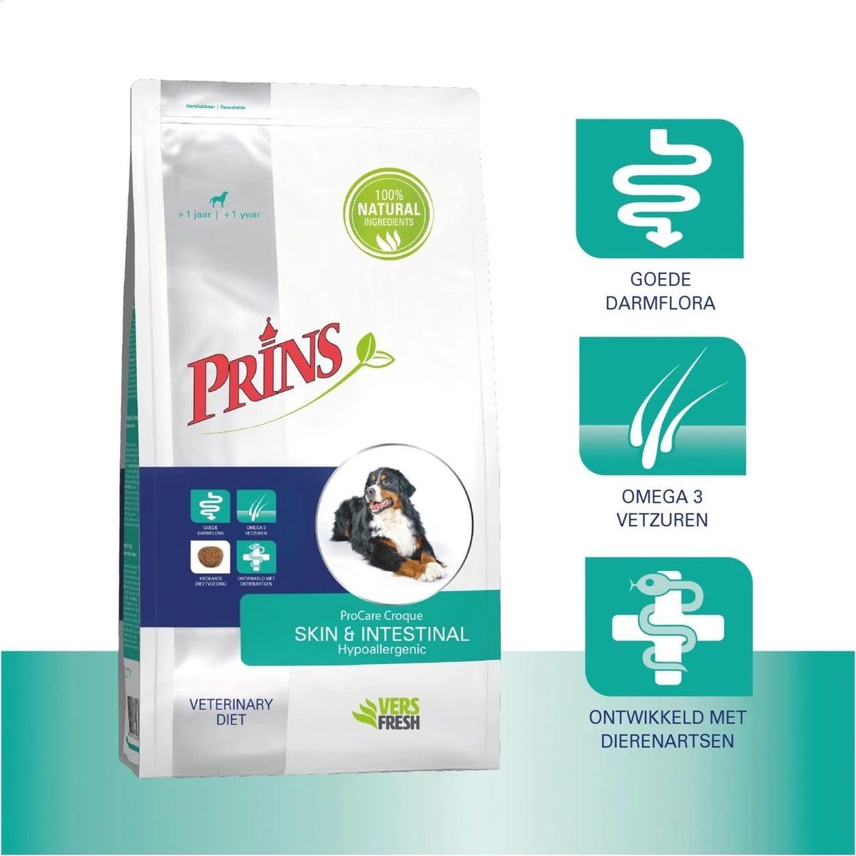 Prins Procare Croque Diet Skin & Intestinal - Hondenvoer - Eend 10 Kg 2 Prins Procare Croque Diet Skin & Intestinal - Hondenvoer - Eend 10 Kg - Afbeelding 2