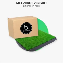 Merkloos Hondentoilet Kunstgras Met Bak - Indoor Dierentoilet - Uitneembare Opvangbak - Puppy Training Pets - Outdoor/Balkon/Tuin/Indoor Toilet - 50x64 Cm -Hondenartikelen Winkel 1200x1200 1037
