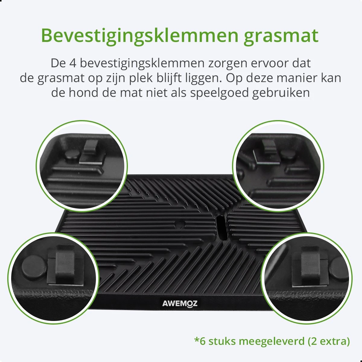 AWEMOZ Hondentoilet Kunstgras - Met 2 Matten En Opvangbak - 64x52x7,5cm - Puppy Pads - Zindelijkheidstraining Hond - Training Pads - Indoor / Outdoor Honden Toilet 8 AWEMOZ Hondentoilet Kunstgras - Met 2 Matten En Opvangbak - 64x52x7,5cm - Puppy Pads - Zindelijkheidstraining Hond - Training Pads - Indoor / Outdoor Honden Toilet - Afbeelding 8
