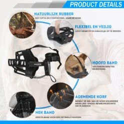 Sharon B Muilkorf Hond - Zwart - XL - Comfortabel - Snuitomtrek 34 Tot 37 Cm - Voor Grote Honden 13 Sharon B Muilkorf Hond - Zwart - XL - Comfortabel - Snuitomtrek 34 Tot 37 Cm - Voor Grote Honden -Hondenartikelen Winkel 1200x1200 1331