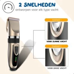 Pawwy Dieren Tondeuse Set Draadloos Voor Honden En Katten – Voor Dikke Vacht - Hondentondeuse – Hondentrimmer - Scheerapparaat - Goud -Hondenartikelen Winkel 1200x1200 1407
