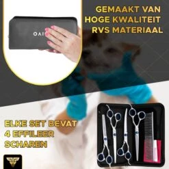 Toivo Schaar Voor Dieren - Zilver - Effileerscharen - Honden Scharenset - Dierenschaar - Set 5 Stuks - Trimscharen - Trimset - Uitdunschaar Hond - Schaar Honden -Hondenartikelen Winkel 1200x1200 1418