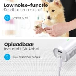 Auronic Elektrische Nagelvijl - Voor Dieren - Oplaadbaar - Draadloos - Diamant Vijlkop - Hond/Katten - Wit 12 Auronic Elektrische Nagelvijl - Voor Dieren - Oplaadbaar - Draadloos - Diamant Vijlkop - Hond/Katten - Wit -Hondenartikelen Winkel 1200x1200 1455