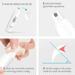 Auronic Elektrische Nagelvijl - Voor Dieren - Oplaadbaar - Draadloos - Diamant Vijlkop - Hond/Katten - Wit 19 Auronic Elektrische Nagelvijl - Voor Dieren - Oplaadbaar - Draadloos - Diamant Vijlkop - Hond/Katten - Wit -Hondenartikelen Winkel 1200x1200 1461