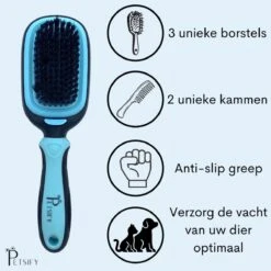 Petsify - Dierenborstel - Professionele 5 In 1 Hondenborstel - Voor Hond En Kat - Tweezijdig - Hondenkam - Kattenborstel - Kattenkam -Hondenartikelen Winkel 1200x1200 1543