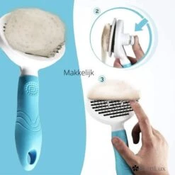 Merkloos Dierenborstel - Haarborstel Huisdieren - Borstel Voor Vacht Huisdier - Borstel Kat - Borstel Hond - Makkelijk Haar Verwijderen Met één Klik - Inclusief Speeltje - Kam Huisdier - Vachtverzorging - Massage -Hondenartikelen Winkel 1200x1200 1585