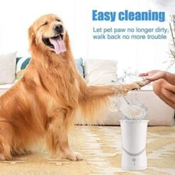 Merkloos Elektrische Hondenpootreiniger Draagbare Pet Voetenreinigingsborstel Zuigerkom Hondenvoetenreiniger Wasmachine Zachte Siliconenborstels Voor Modderige Poten Oplaadbare USB -Hondenartikelen Winkel 1200x1200 1594