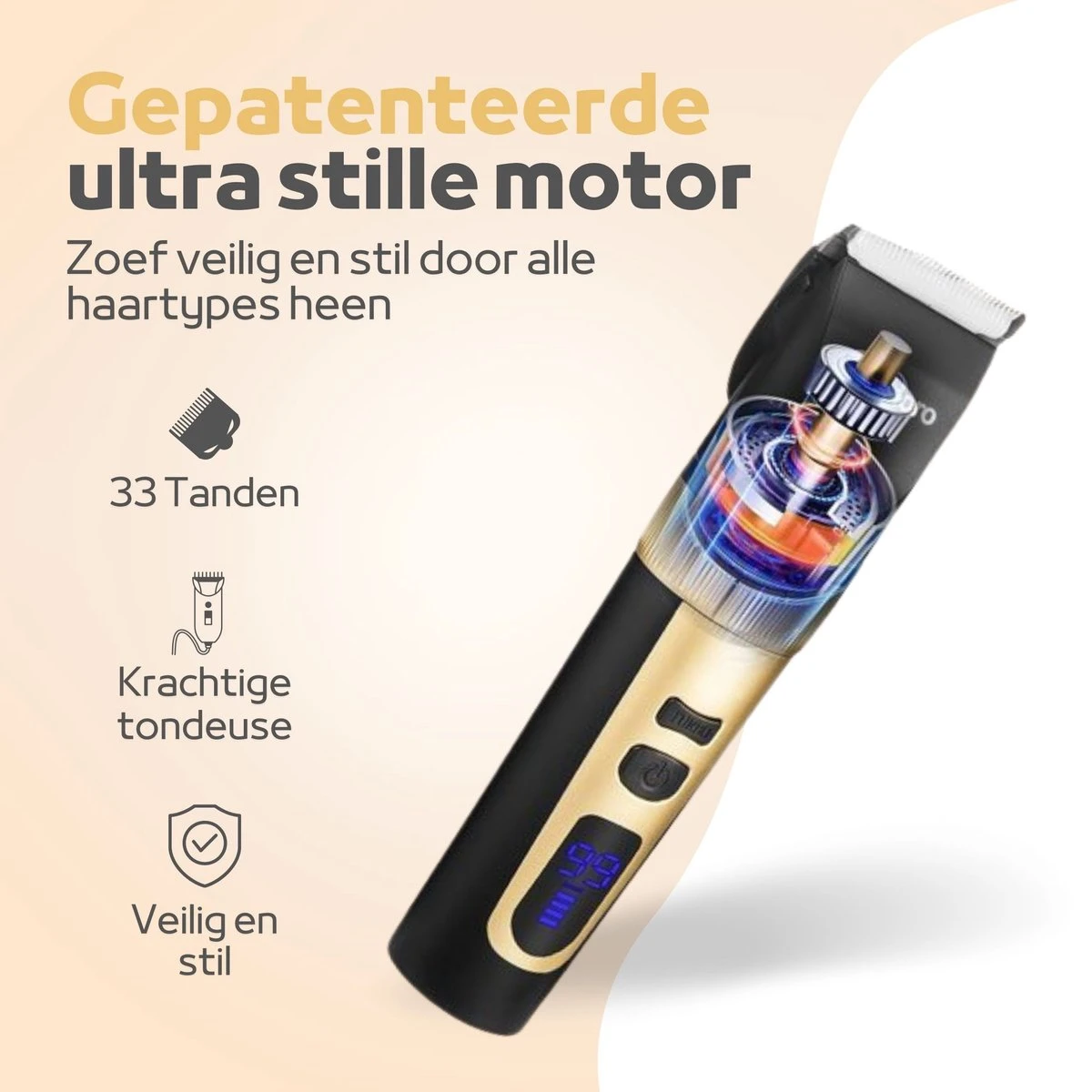 Woodoro Professionele 2-in-1 Hondentondeuse Voor Dikke Vacht – Draadloze Honden Tondeuse & Hondentrimmer – Stille Tondeuse Katten & Honden Trimset 9 Woodoro Professionele 2-in-1 Hondentondeuse Voor Dikke Vacht – Draadloze Honden Tondeuse & Hondentrimmer – Stille Tondeuse Katten & Honden Trimset - Afbeelding 9