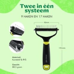 Mister Mill Professionele 2-Zijdige Ondervacht Kam Voor Hond En Kat – Honden/Kattenborstel – Klittenkam – 9,5 Cm. -Hondenartikelen Winkel 1200x1200 1798