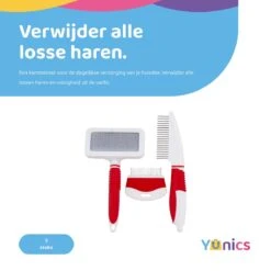 YUNICS® Hondenborstel Set - Hondenkam - Klittenkam – Slicker - Borstelset – Hondenhaar - Haarverzorging - Dierenverzorging - 3 Delig -Hondenartikelen Winkel 1200x1200 1834