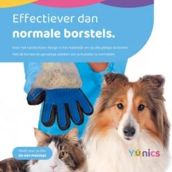 YUNICS® Dieren Handschoen - Haarverwijderaar Voor Huisdieren - Kattenborstel - Hondenborstel - Hondenkam - Kattenhaarverwijderaar - Blauw -Hondenartikelen Winkel 1200x1200 1910