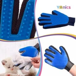 YUNICS® Dieren Handschoen - Haarverwijderaar Voor Huisdieren - Kattenborstel - Hondenborstel - Hondenkam - Kattenhaarverwijderaar - Blauw -Hondenartikelen Winkel 1200x1200 1911
