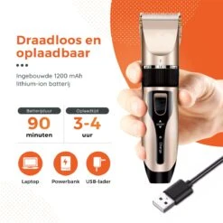 PetGoods Hondentondeuse - 10 Delige Set - Katten & Honden - Draadloos - Low Noise - Incl. Schaar, Nagelknipper, Vijl & Kam -Hondenartikelen Winkel 1200x1200 1930