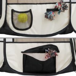 Dailyibed Opvouwbare Puppyren - Zwart - 115x115x58 Cm - Incl. Draagtas - Incl. Voederbak -Hondenartikelen Winkel 1200x1200 2056