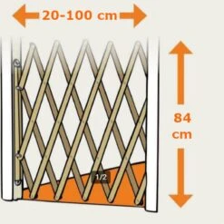Houten Traphekje Harmonica | Traphekje Hond & Huisdieren | Extra Stevig | Inklapbaar | Met Klembevestiging | Deurhek Accordeon | Deurhekje | Hondenhek | Huisdier Hekje | Traphekje Houten -Hondenartikelen Winkel 1200x1200 2100