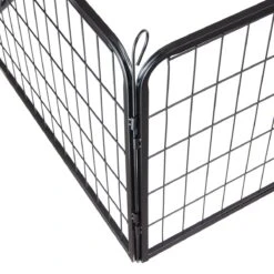 ACAZA Hondenren In 4 Panelen - Hondenkennel - Met Deur - 60 Cm Hoog - Zwart -Hondenartikelen Winkel 1200x1200 2115