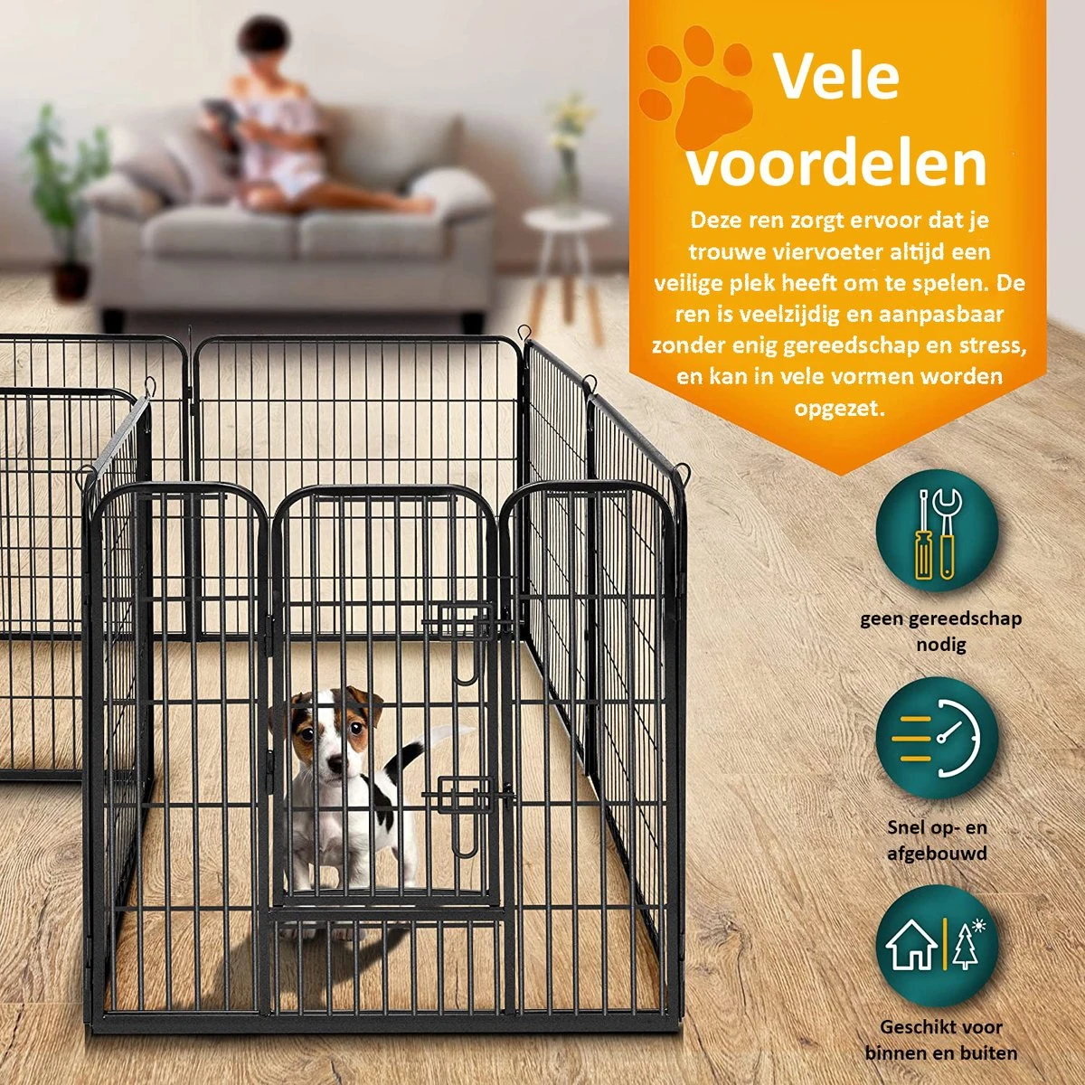 Sens Design Hondenren - Puppyren - Hondenbench 7 Sens Design Hondenren - Puppyren - Hondenbench - Afbeelding 7