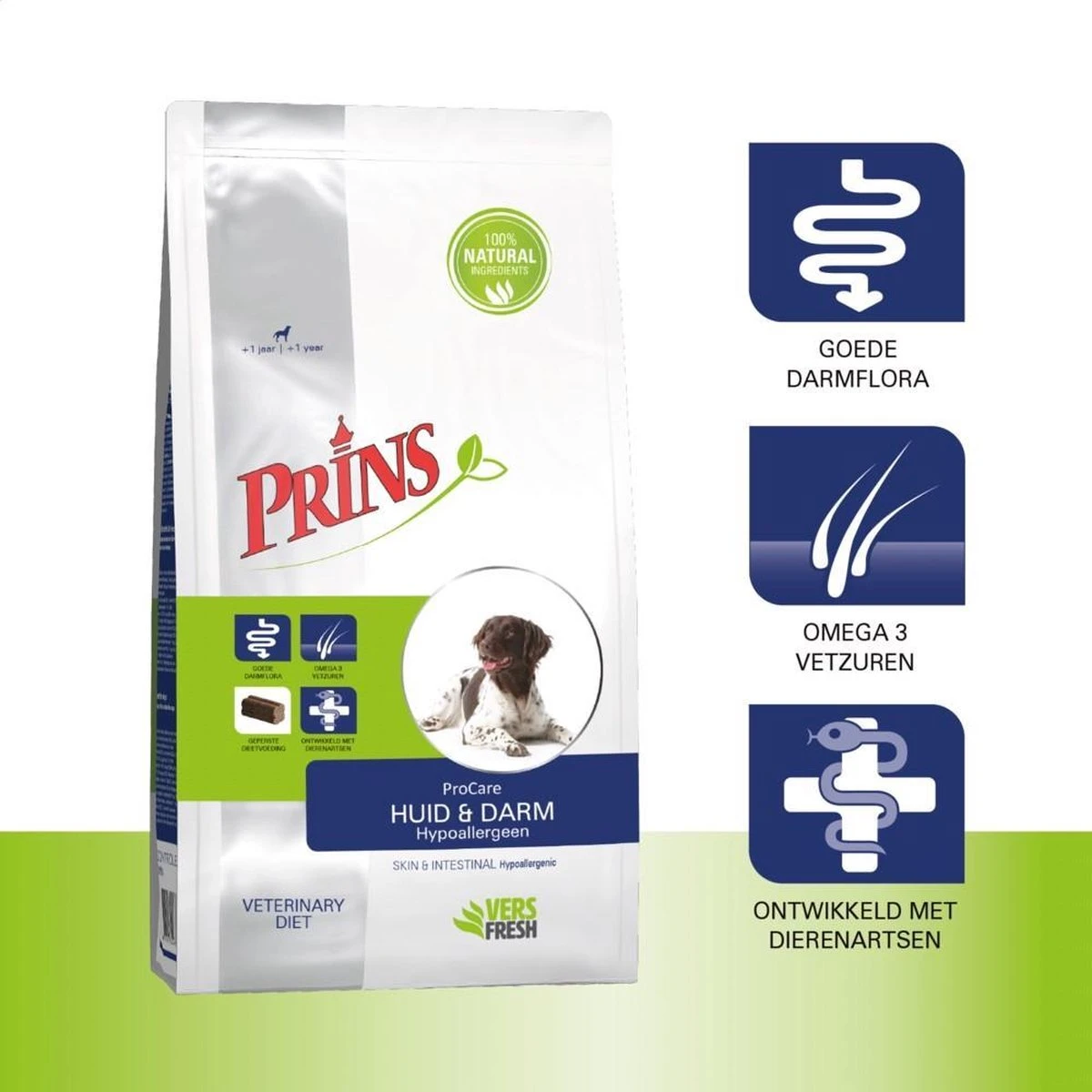 Prins ProCare Huid & Darm Hypoallergeen - Hondenvoer - 3 Kg 4 Prins ProCare Huid & Darm Hypoallergeen - Hondenvoer - 3 Kg - Afbeelding 4