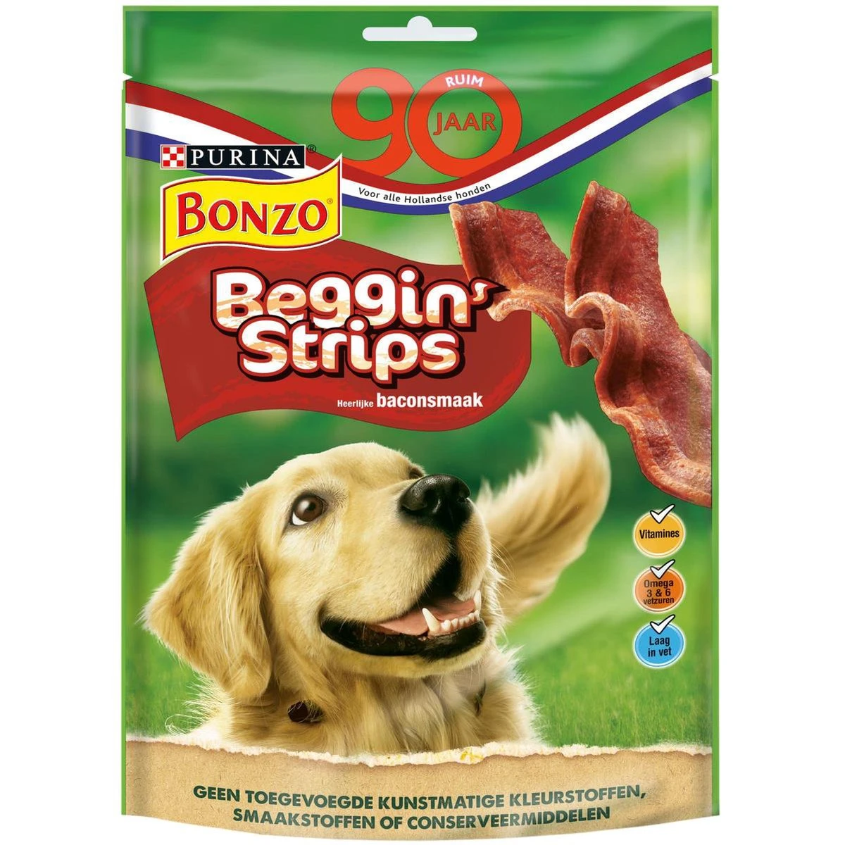 Bonzo Beggin' Strips - Hondensnacks Bacon - 6 X 120g 1 Bonzo Beggin' Strips - Hondensnacks Bacon - 6 X 120g