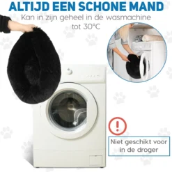 Pawzle Hondenmand - Donut Hondenkussen - Kattenmand - Bed Voor Honden & Katten - Wasbaar - 60cm - Zwart -Hondenartikelen Winkel 1200x1200 306