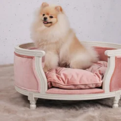 Lord Lou - George Roze Velvet S - Luxe Hondenmand - Luxe Kattenmand - 49x40x31 -Hondenartikelen Winkel 1200x1200 447