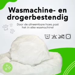 Doxie® Hondenmand – Kattenmand – ⌀ 100 Cm – Met Afneembare Hoesje – Lichtgrijs -Hondenartikelen Winkel 1200x1200 452