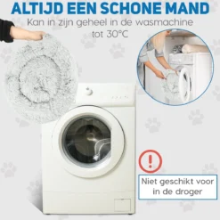 Pawzle Hondenmand - Donut Hondenkussen - Kattenmand - Bed Voor Honden & Katten - Wasbaar - 100cm - Grijs -Hondenartikelen Winkel 1200x1200 478