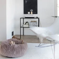 District 70 FUZZ - Hondenmand Comfortabel En Zacht Pluche - Zand, Oudroze, Donkergrijs En Lichtgrijs In S/M/L/XL - Maat: Large, Kleur: Zand -Hondenartikelen Winkel 1200x1200 538