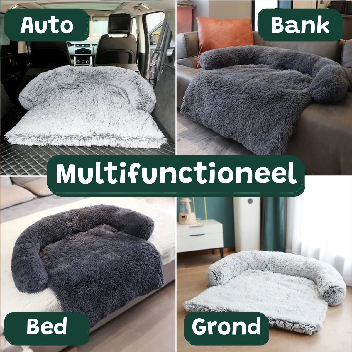 Premium Hondendeken Bank - Hondenkussens - Hondenmand Bank - Hondendeken Voor Op De Bank - Bankbeschermer - Donkergrijs 5 Premium Hondendeken Bank - Hondenkussens - Hondenmand Bank - Hondendeken Voor Op De Bank - Bankbeschermer - Donkergrijs - Afbeelding 5