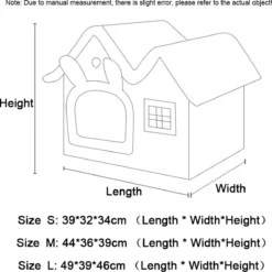 CAT Kattenmand Kattenhuis Maat M - Lekker Slapen Bed Hond Katten Huis Verwijderbare Kussen Ingesloten Pet Bed Voor Kat Kittens Puppy Pet Kat Accessoires -Hondenartikelen Winkel 1200x1200 702