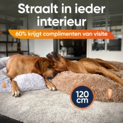 Happysnoots Hondenmand Met Rits - 80cm - Hondenbed - Donut Dog Bed - Fluffy - Grijs - Wasbaar -Hondenartikelen Winkel 1200x1200 808